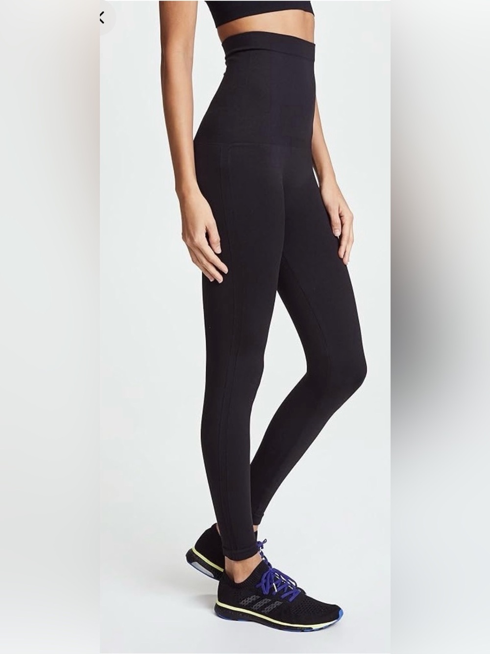 NWT SPANX High-Waist Lamn Black Leggings